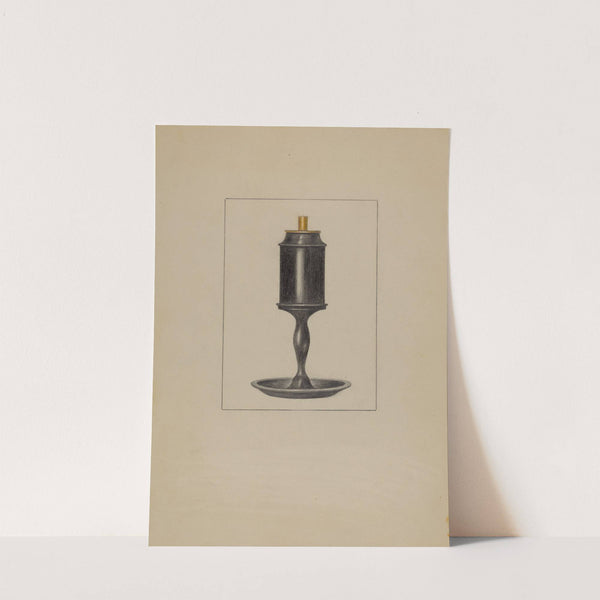 Pewter Lamp by Bessie Forman