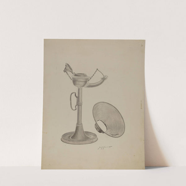 Pewter Lamp by Sydney Roberts