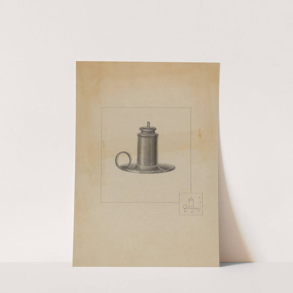 Pewter Lamp by American 20th Century