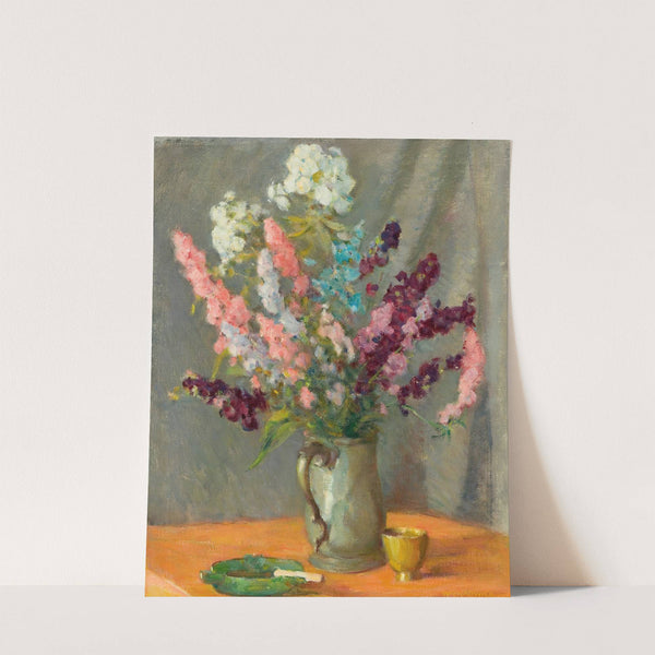Pewter Mug with Delphiniums by William Chadwick