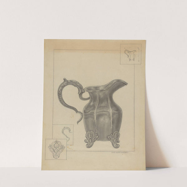 Pewter Pitcher by Hans Westendorff
