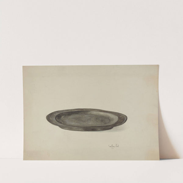 Pewter Plate by Geoffrey Holt