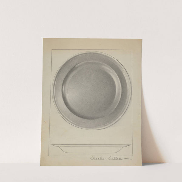 Pewter Plate by Charles Cullen