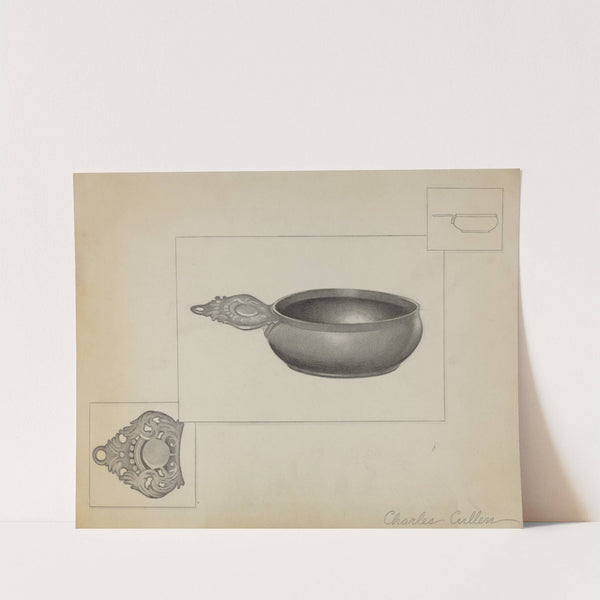Pewter Porringer by Charles Cullen