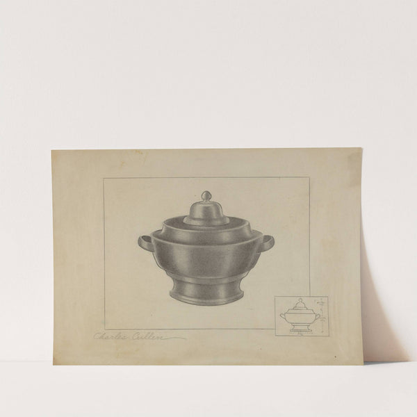 Pewter Sugar Bowl by Charles Cullen