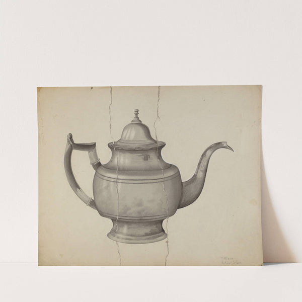Pewter Teapot by Samuel O. Klein