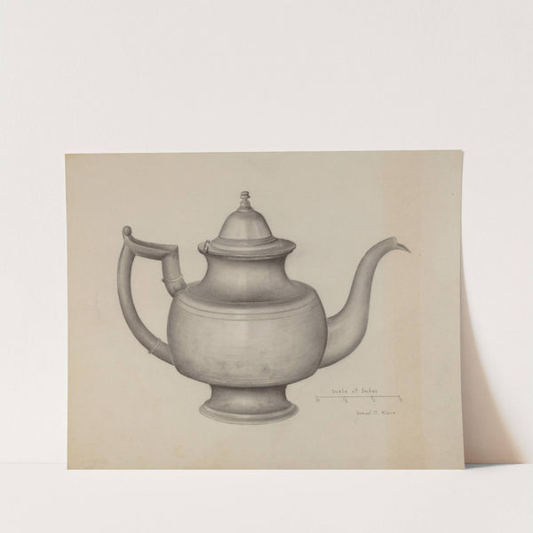 Pewter Teapot by Samuel O. Klein
