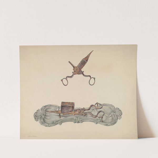 Pewter Tray and Snuffers by Carmel Wilson