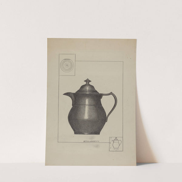 Pewter Water Pitcher by Matthew Mangiacotti