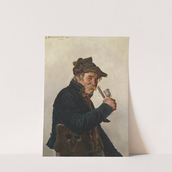 Pfeifenraucher by Hugo Kotschenreiter