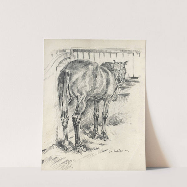 Pferd im Stall (1941) by August Kratzer