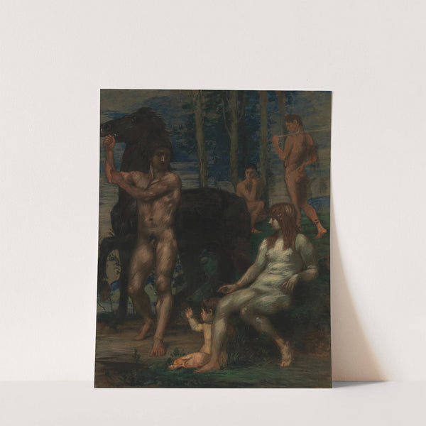 Pferdeführer und Nymphe by Hans Von Marées