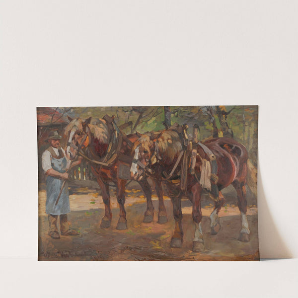 Pferdegespann by Wilhelm Höhnel