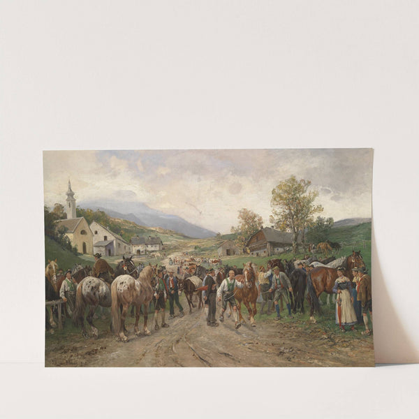 Pferdemarkt (1917) by Julius von Blaas