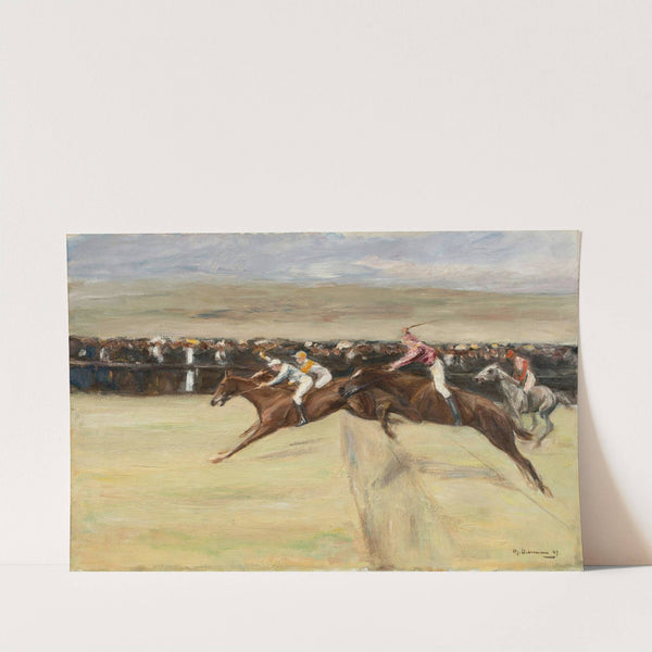 Pferderennen in den Cascinen (1909) by Max Liebermann