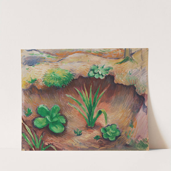 Pflänzchen im Wald (1910) by August Macke