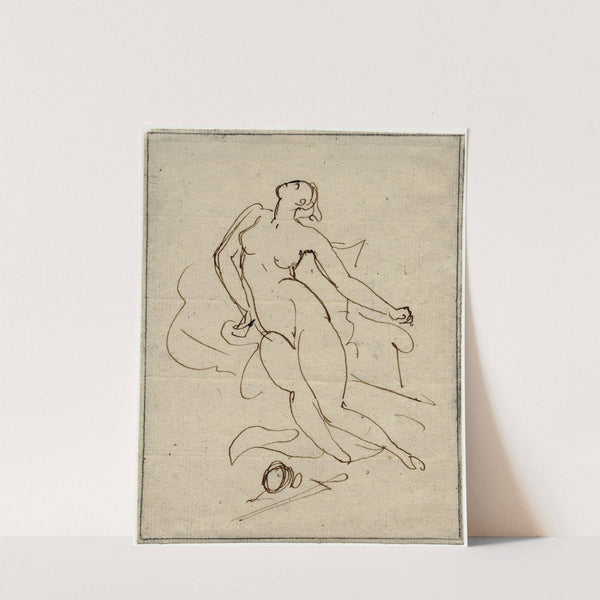 Phaedra, getourmenteerde vrouw by David Humbert de Superville