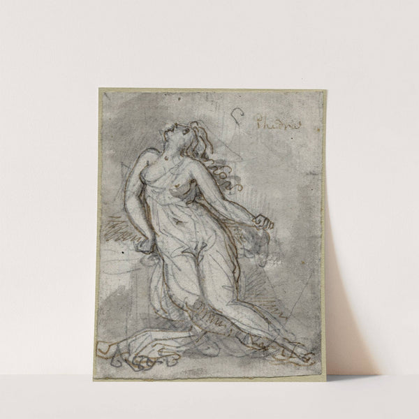 Phaedra, getourmenteerde vrouw. by David Humbert de Superville