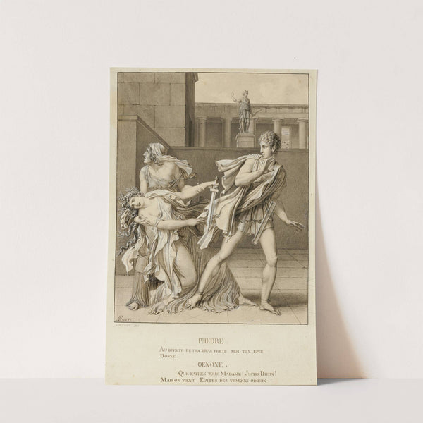 Phaedre, Having Declared Her Passion, Attempts to Kill Herself with the Sword of Hippolytus (c. 1801) by Anne Louis Girodet-Trioson