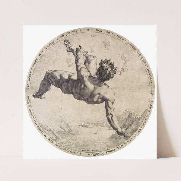 Phaethon from the Four Disgracers series (1588) by Hendrick Goltzius