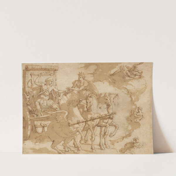 Phaeton receiving the chariot from Apollo by Prospero Fontana