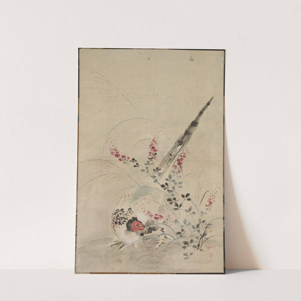 Pheasant and Grasses by Ogata Kōrin