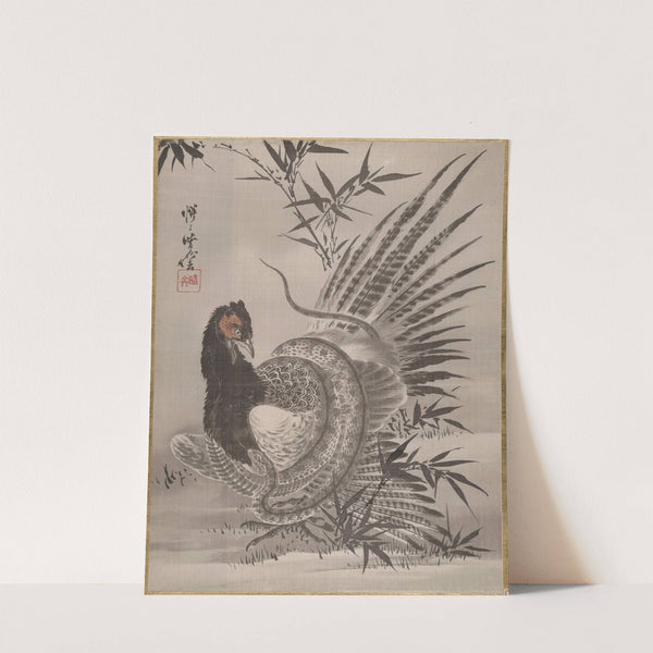 Pheasant Caught by a Snake (ca. 1887) by Kawanabe Kyōsai