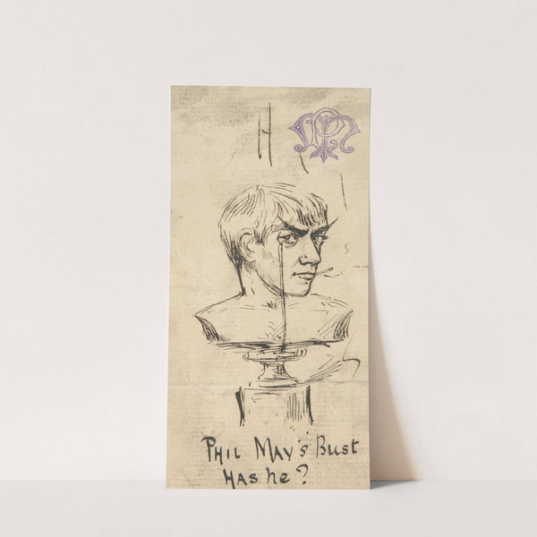 Phil May's Bust. Has he by Phil May