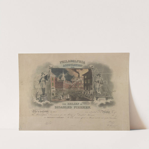 Philadelphia Association for the Relief of Disabled Firemen by John Rubens Smith