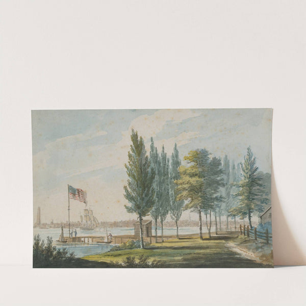 Philadelphia from across the Delaware River by Pavel Petrovich Svinin