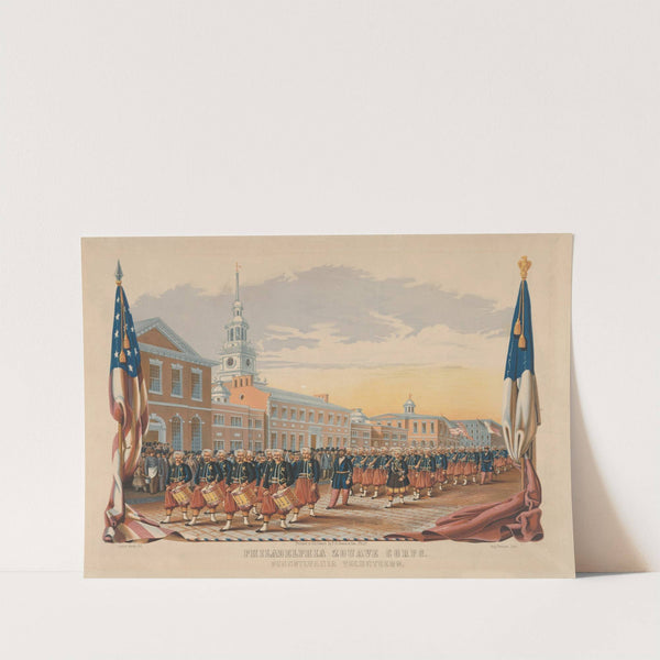 Philadelphia Zouave Corps. Pennsylvania volunteers (1861) by James Fuller Queen