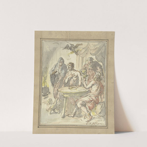 Philemon en Baucis (1677 - 1755) by Elias van Nijmegen