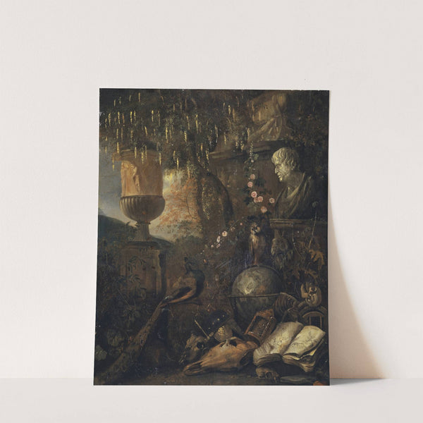 Philosophisches Vanitas-Stillleben by Matthias Withoos Amersfoort