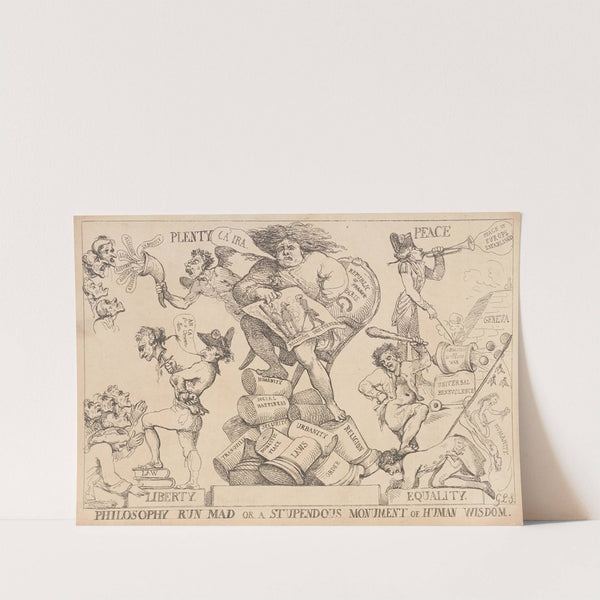 Philosophy run mad or a stupendous monument of human wisdom (1792) by Thomas Rowlandson