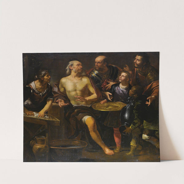 Phocion refuses the gifts of Alexander the Great by Gioacchino Assereto