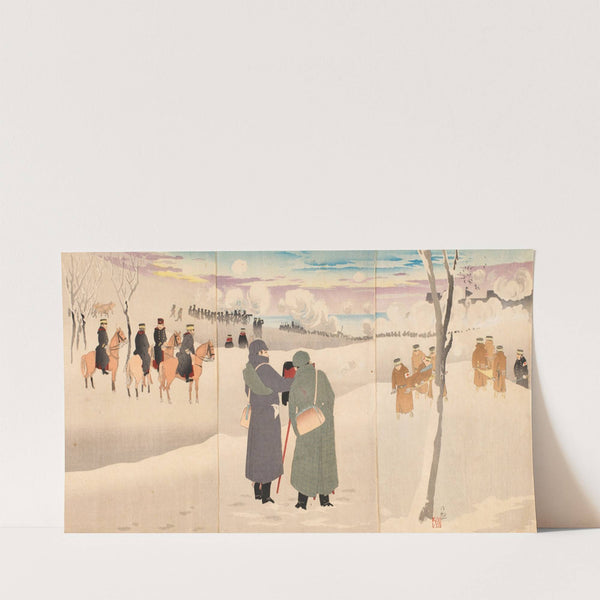 Photographing Our Troops Fighting on the Streets of Niuzhuang Fortress (1895) by Kobayashi Kiyochika