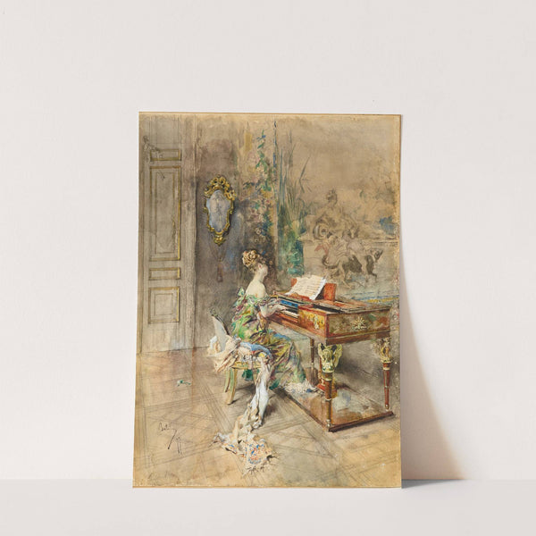 Pianista in abito settecentesco by Giovanni Boldini