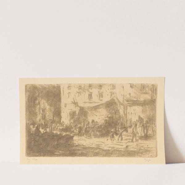 Piazza de Montanara, Rome (1873-1931) by Etienne Bosch