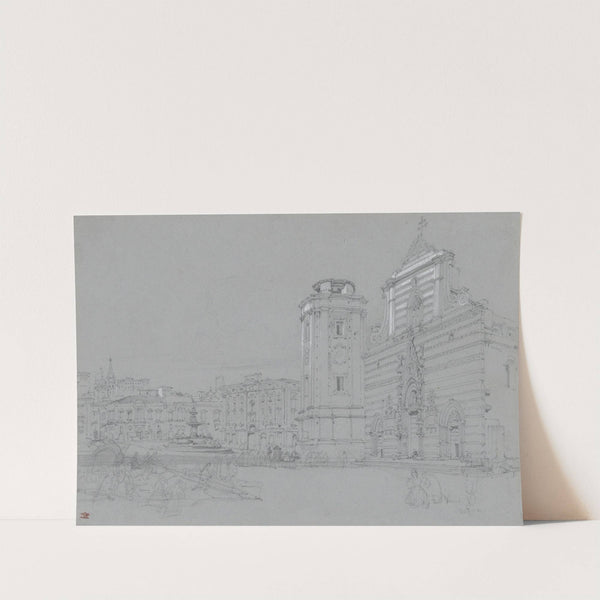 Piazza del Duomo, Messina, Sicily by William Leighton Leitch