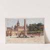 Piazza del Popolo in Rome, sketch (1899) by Aleksander Gierymski