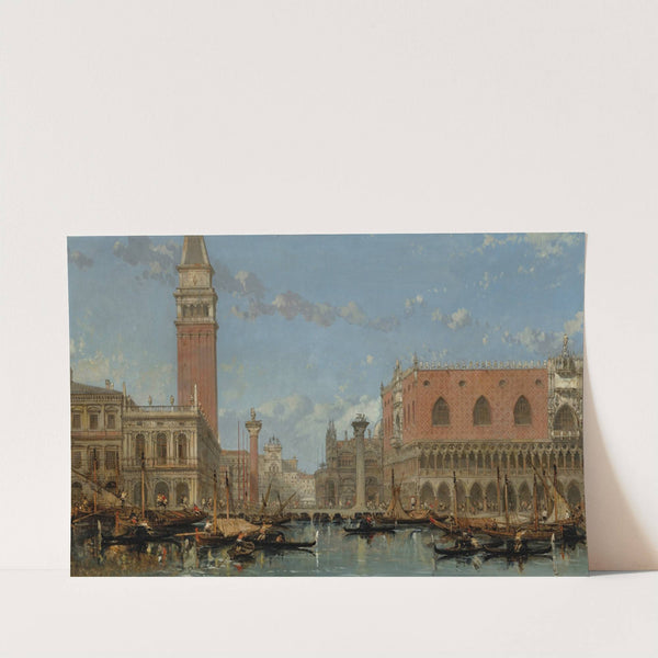 Piazza of St Mark from the Canal, Venice (1860) by David Roberts
