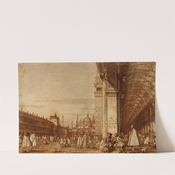 Piazza San Marco from the Southwest Corner, with the Procuratie Nuove on the Right by Canaletto