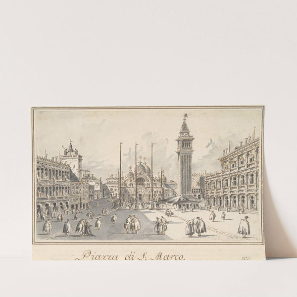 Piazza San Marco, Looking toward the Basilica by Giacomo Guardi