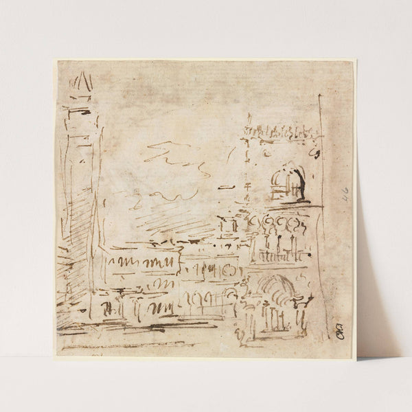 Piazza San Marco with Doges’ Palace (1773–1778) by Francesco Guardi