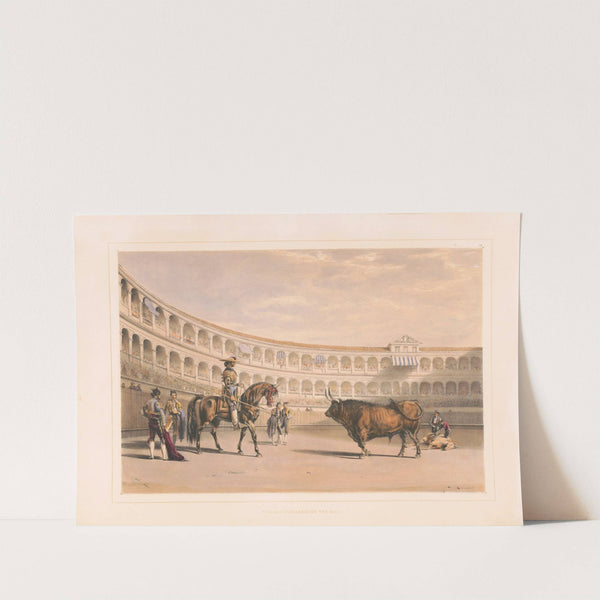 Picador challenging the bull (1860-1870) by William Henry Lake Price