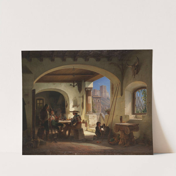 Picadores in einer spanischen Taverne am Fuße der Alhambra by Wilhelm Gail