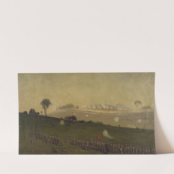 Picketts charge on the Union centre at the grove of trees about 3 PM (1865-1895) by Edwin Forbes