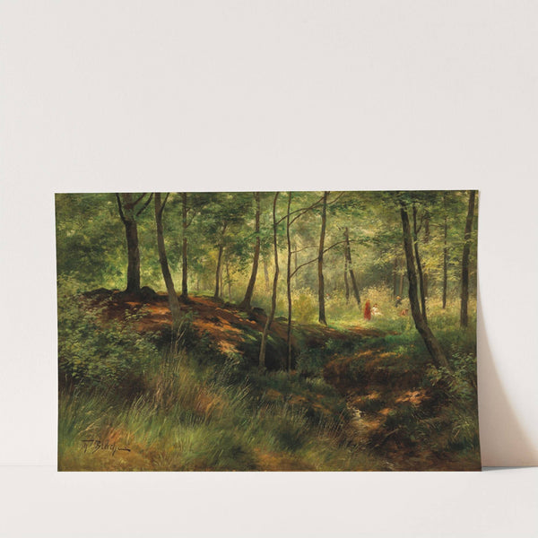 Picking Berries in a Forest in the Summer by Theodor Blache