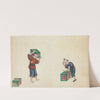 Picking up tea boxes & carrying them away (1800-1899)