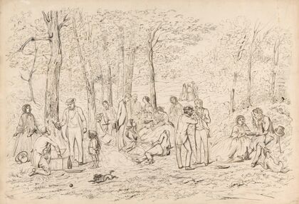 Picknick in het bos